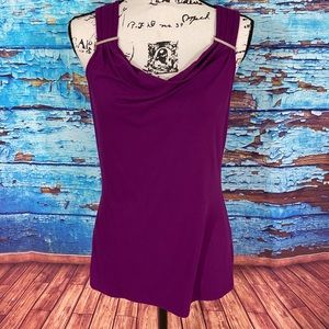 White House Black Market purple blouse